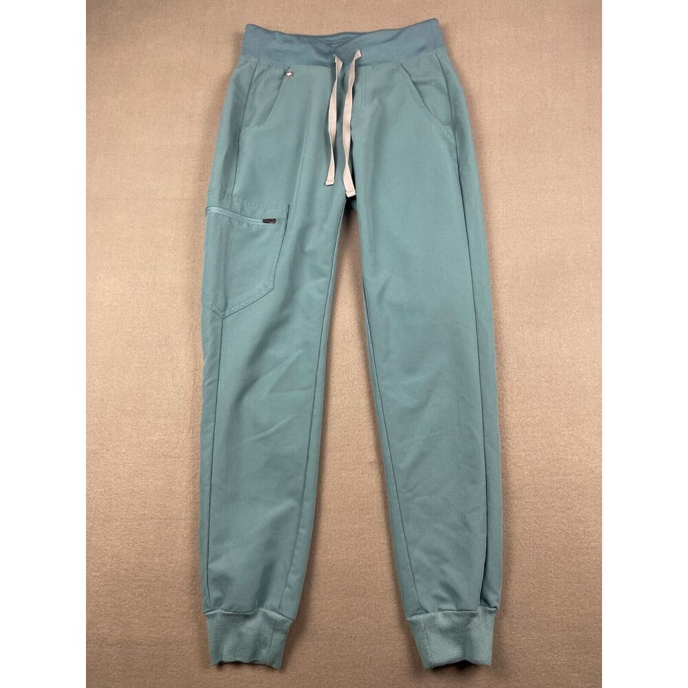 Figs Zamora Joggers Scrub Pants Size XXS Blue Teal Technical Collection Womens